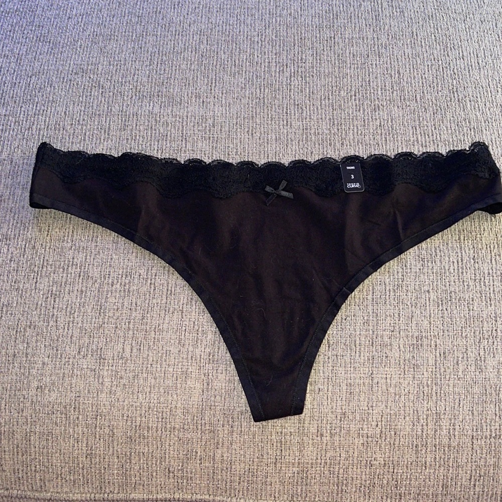 Black thong